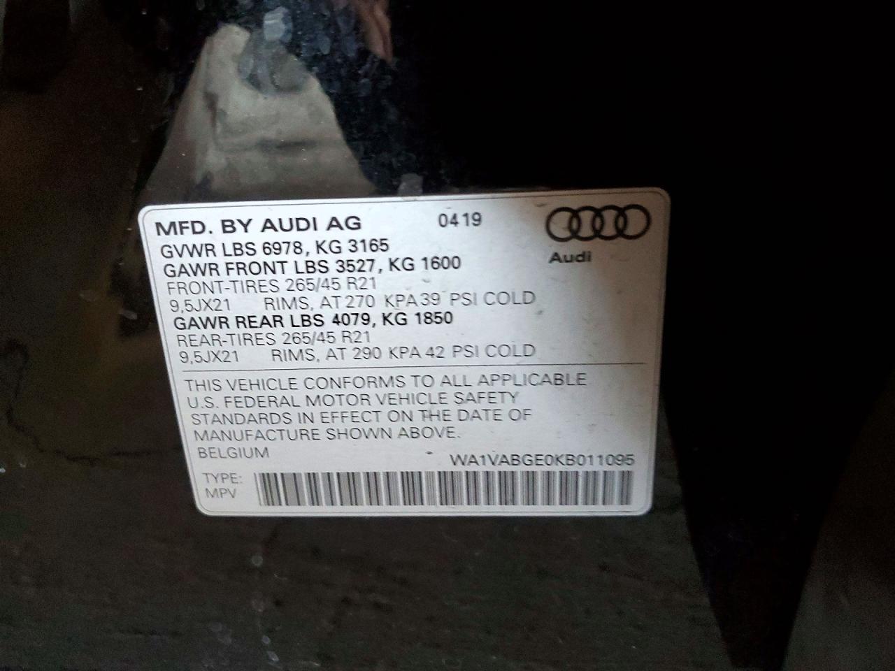 2019 AUDI E-TRON