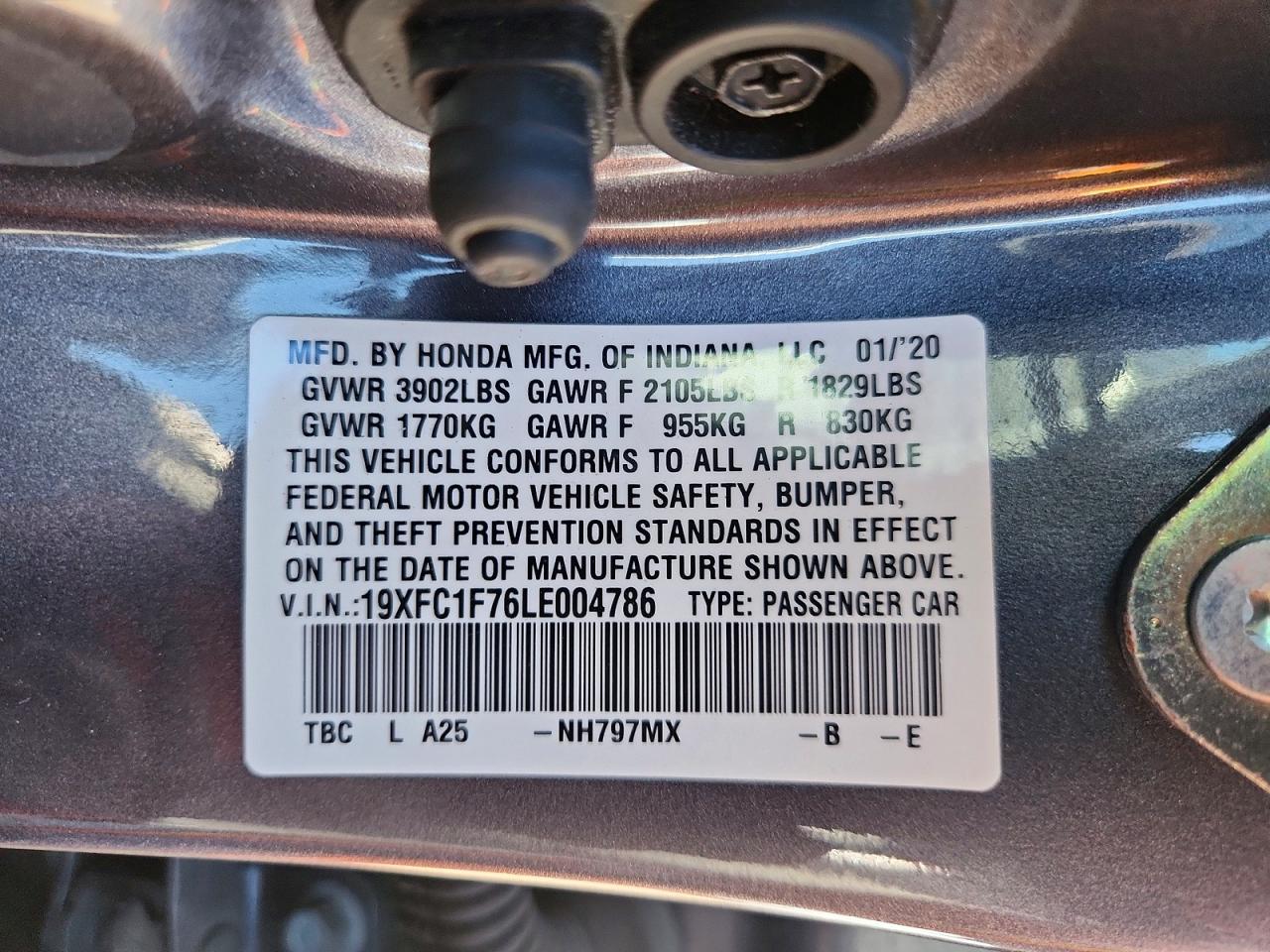 2020 HONDA CIVIC