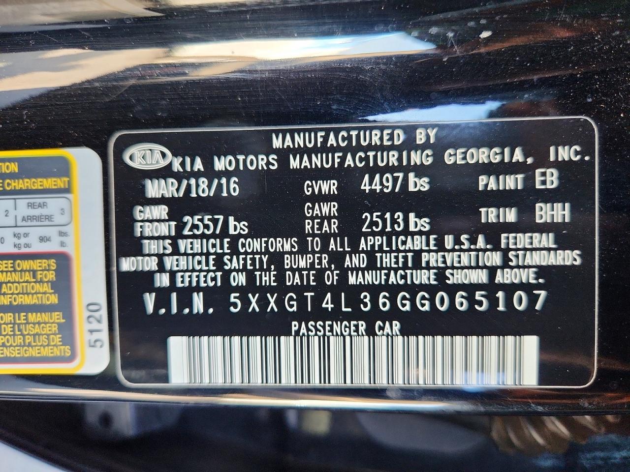 2016 KIA OPTIMA