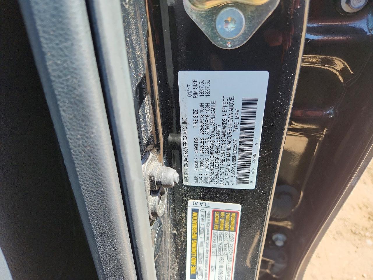 2017 HONDA CRV