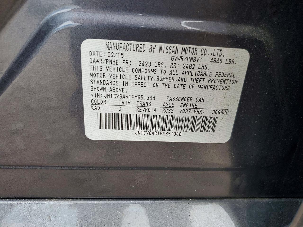 2015 INFINITI Q40