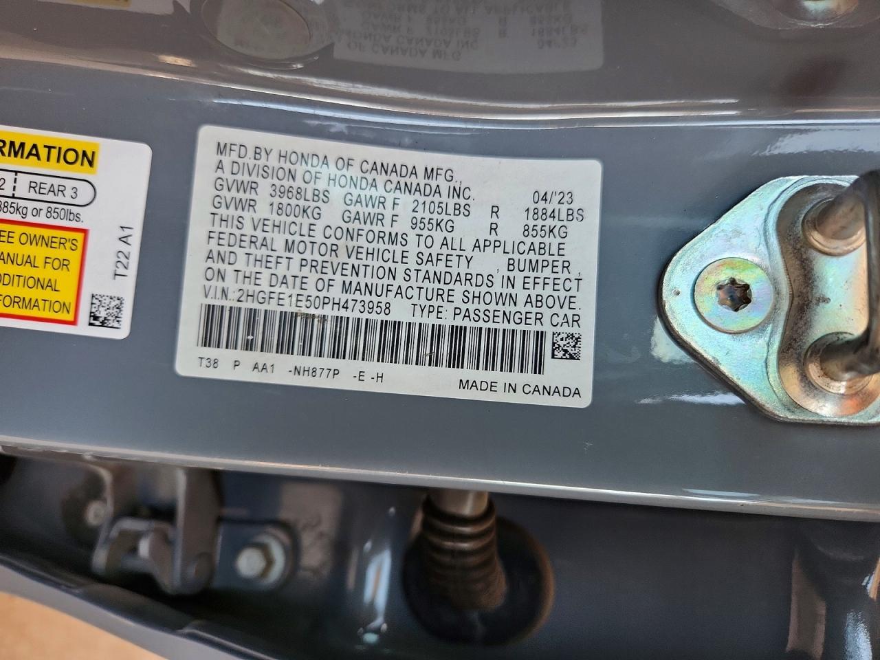 2023 HONDA CIVIC