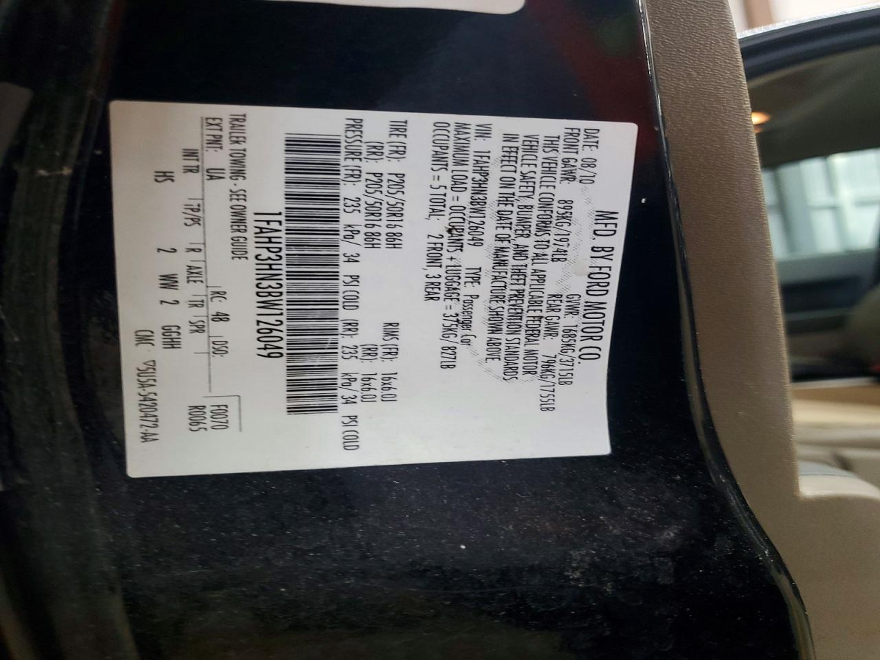 2011 FORD FOCUS