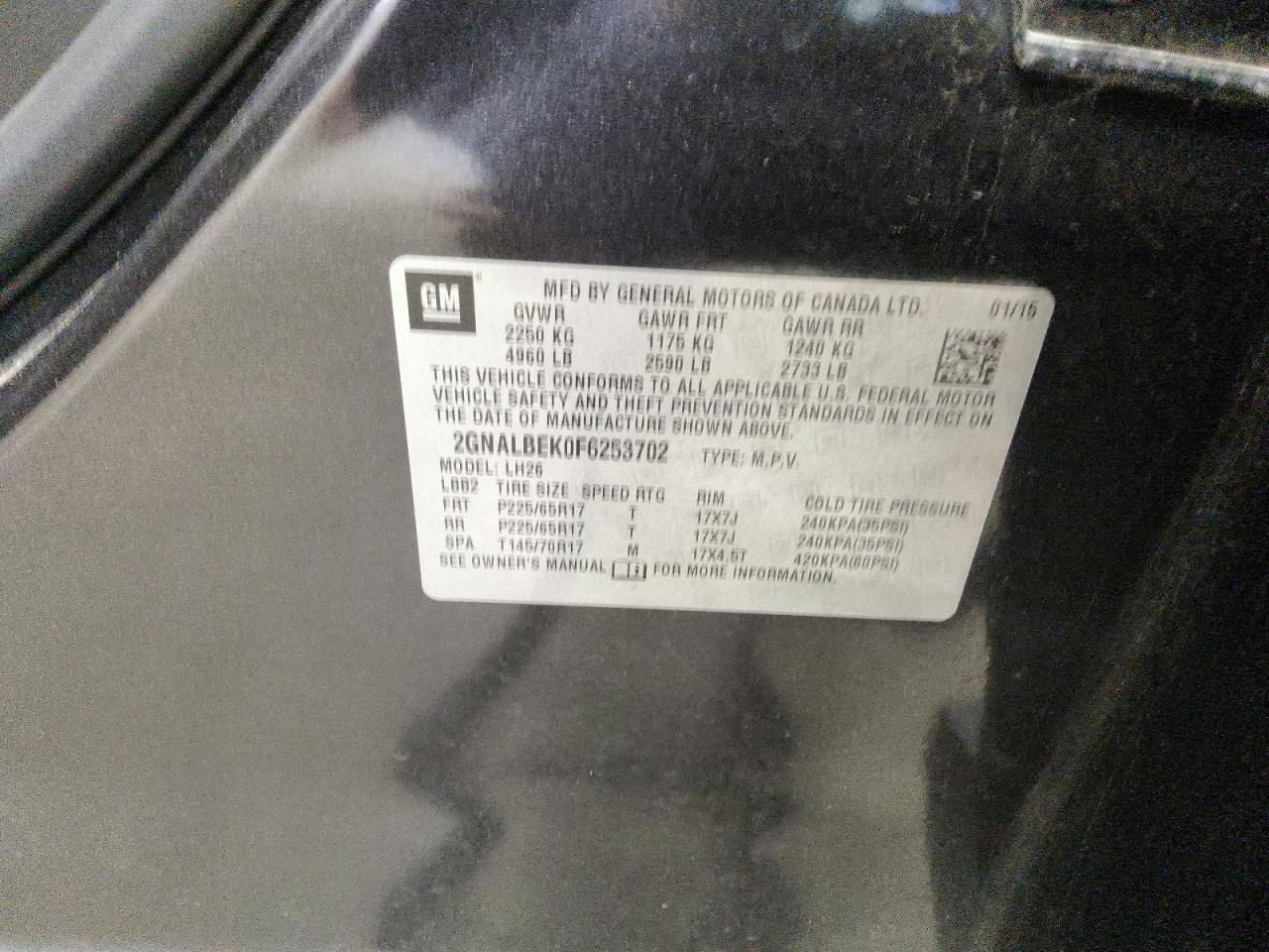 2015 CHEVROLET EQUINOX