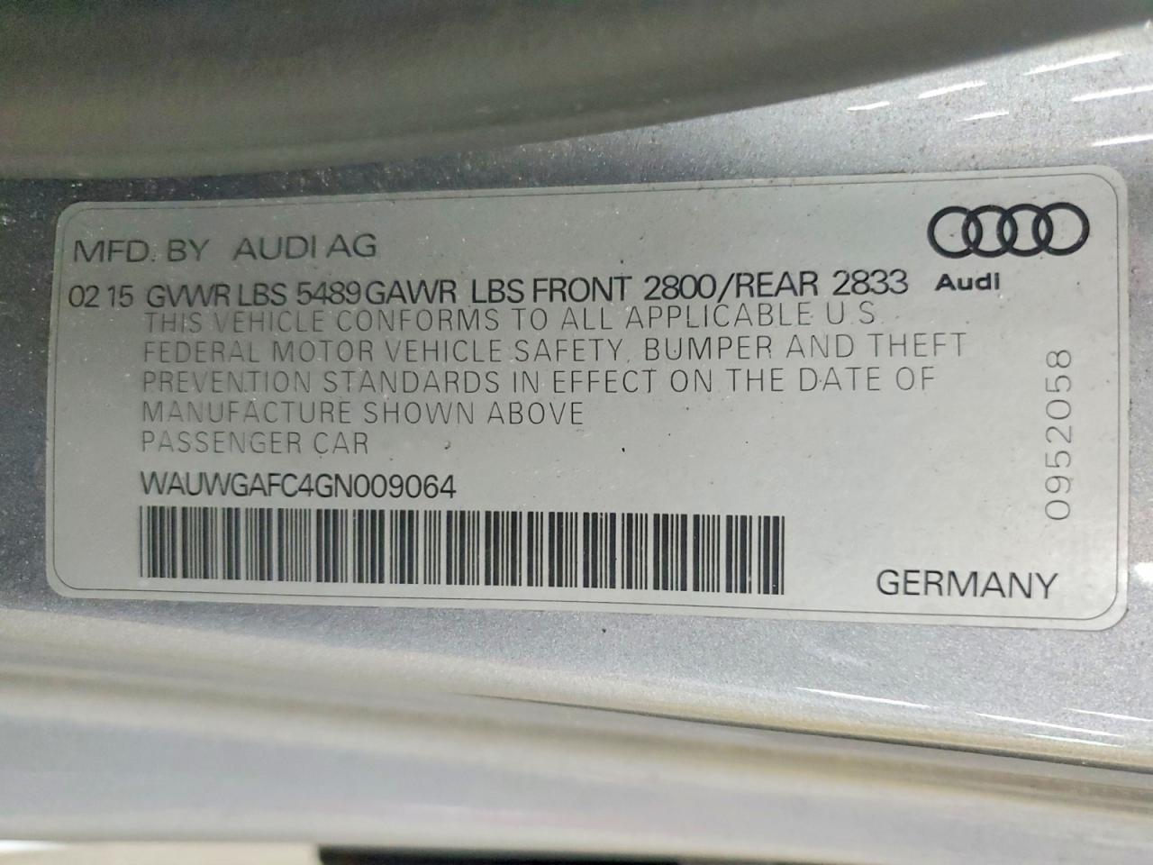2016 AUDI A7