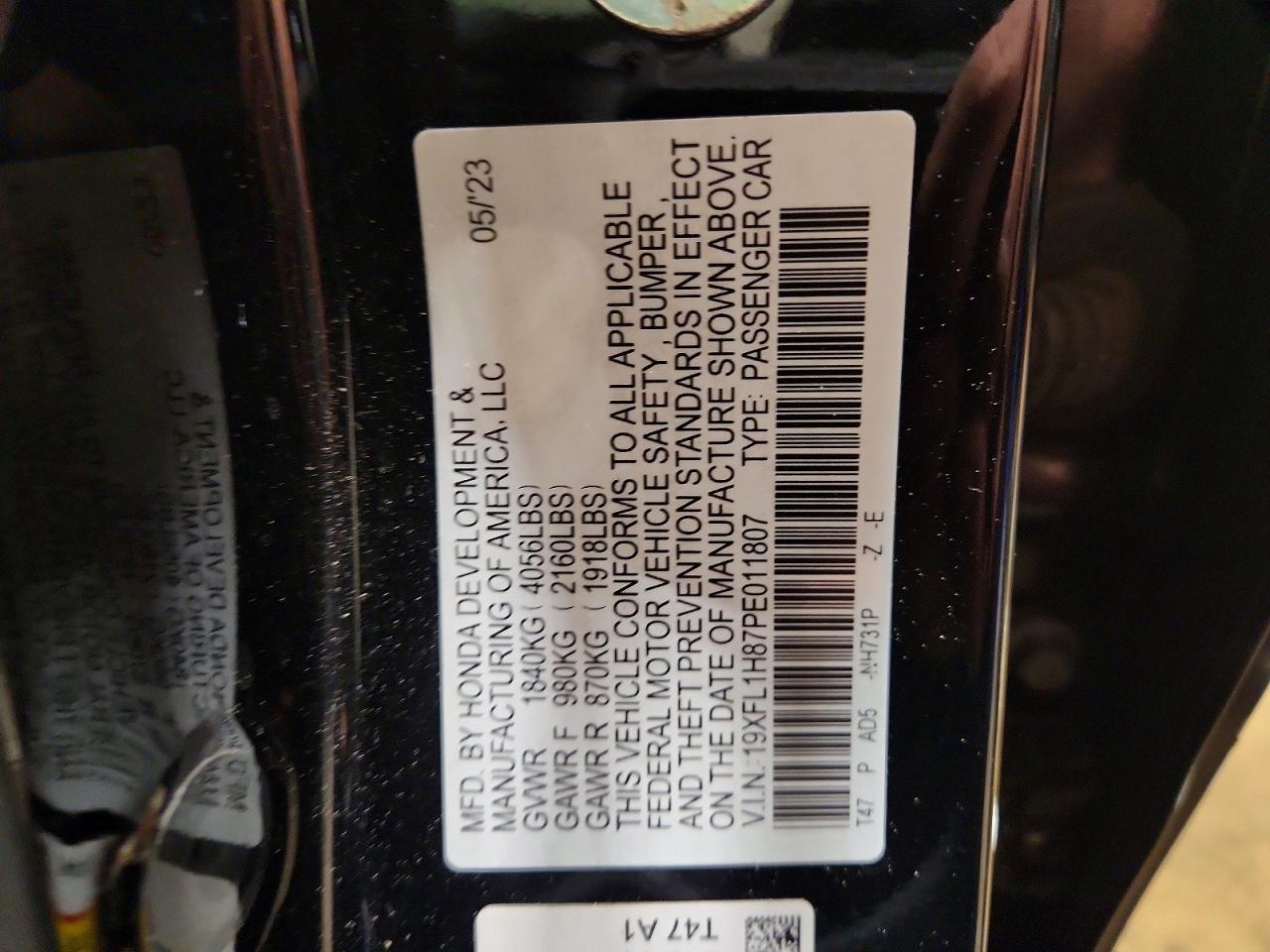 2023 HONDA CIVIC