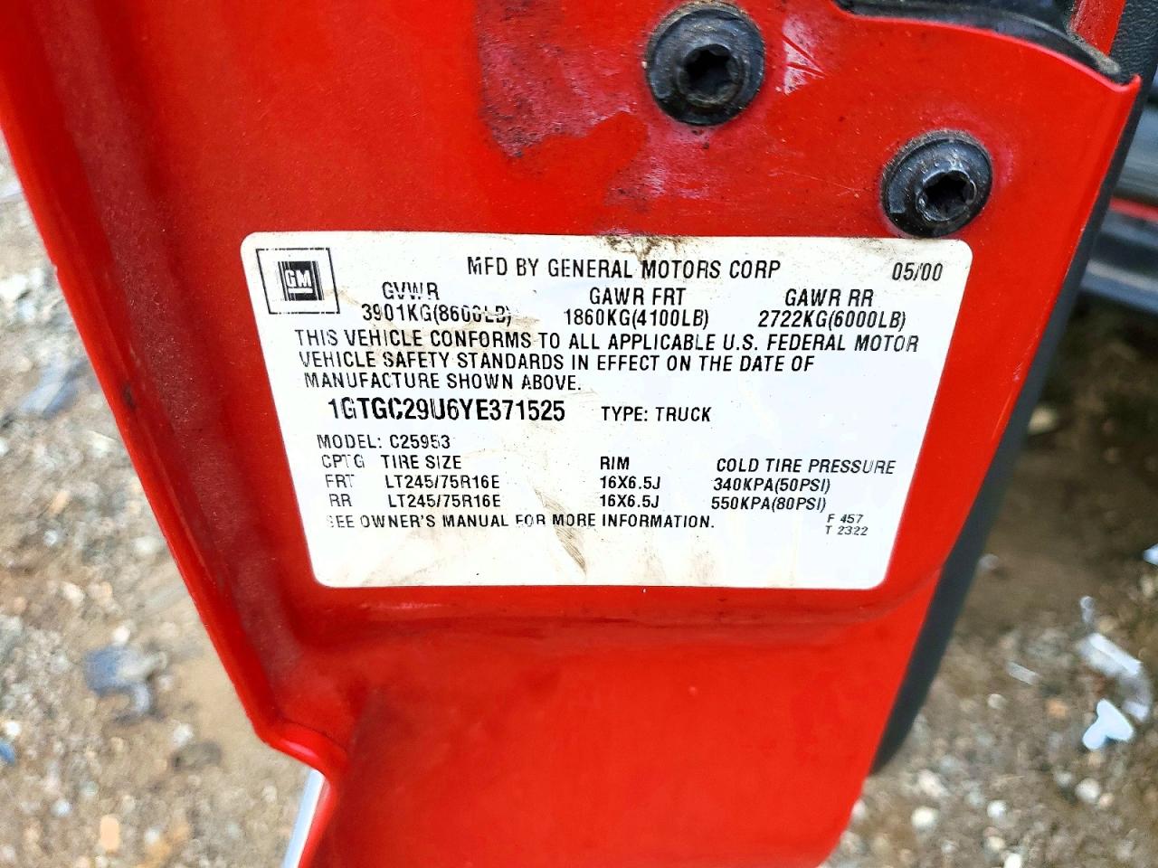 2000 GMC SIERRA