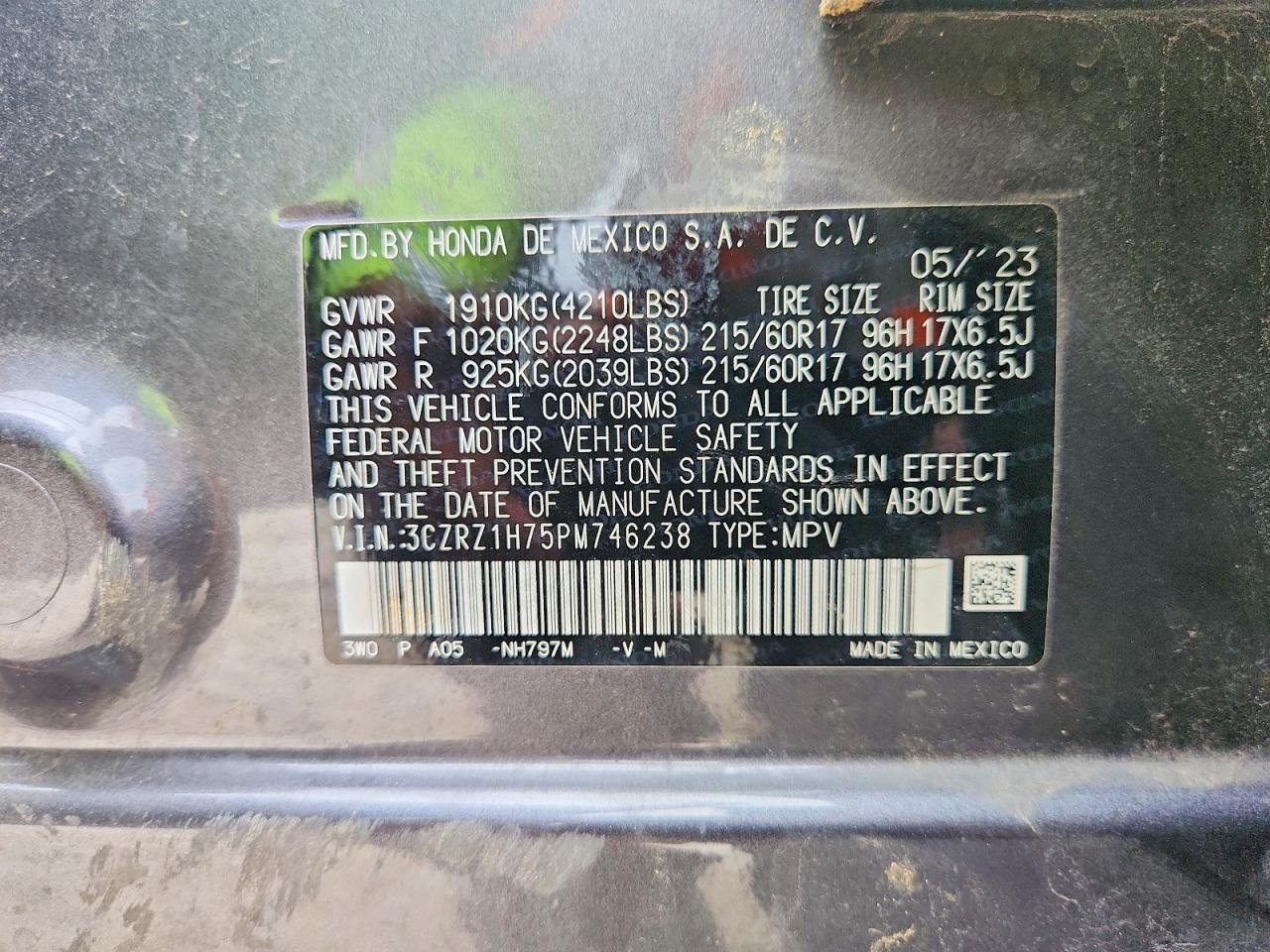 2023 HONDA HR-V