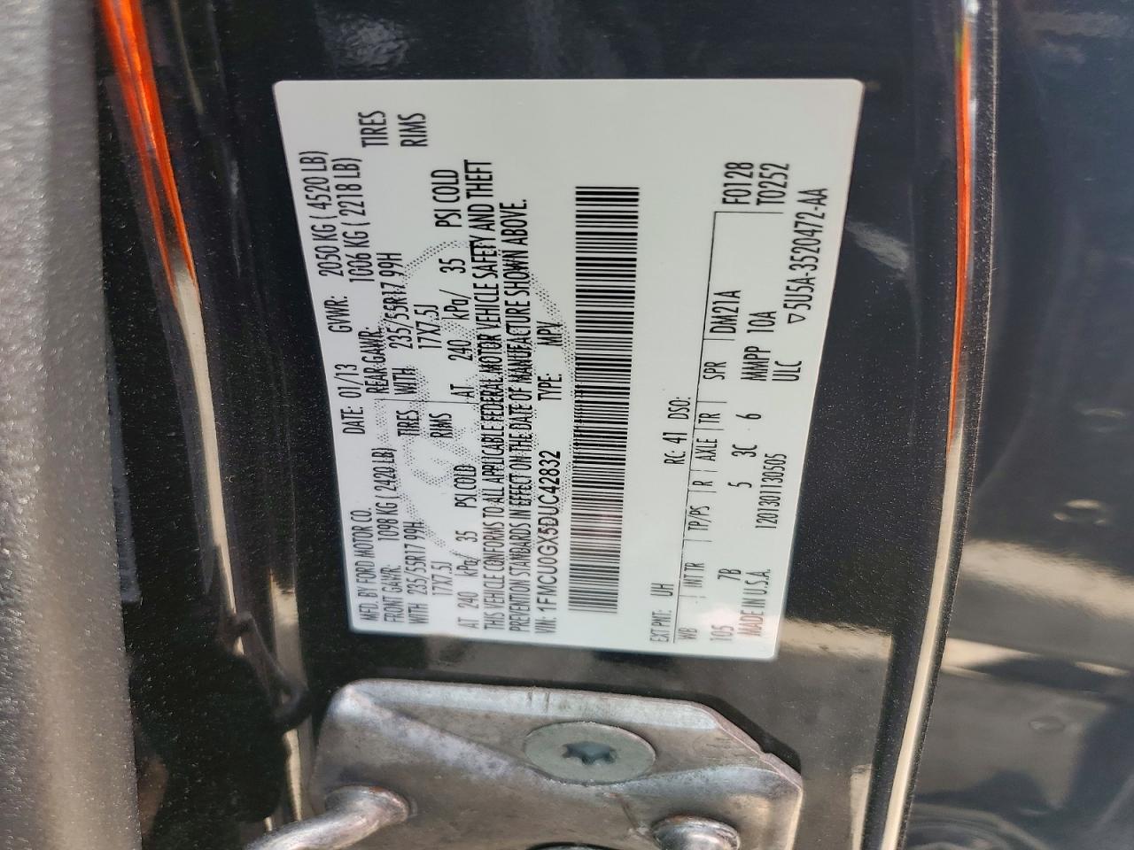 2013 FORD ESCAPE