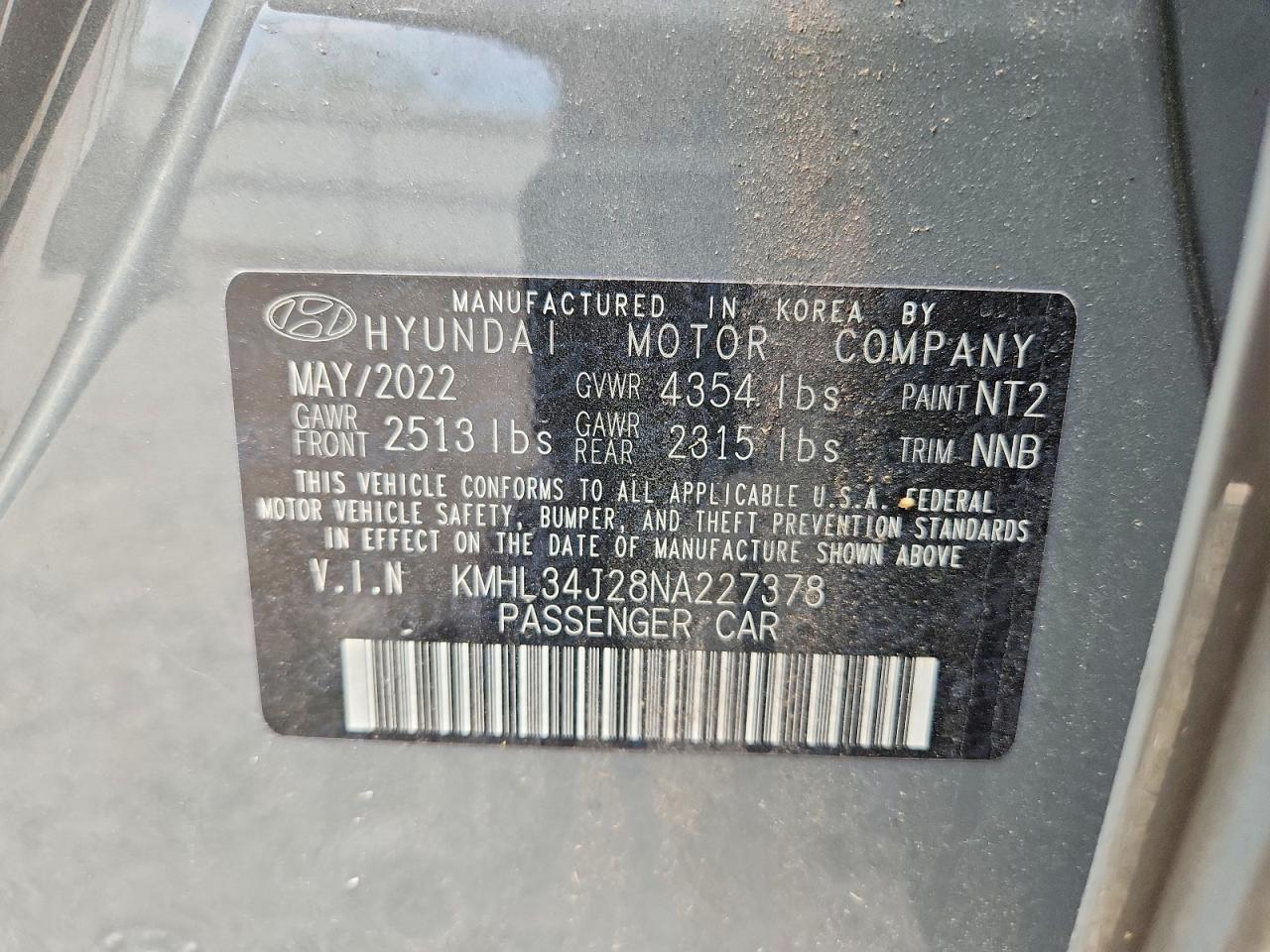 2022 HYUNDAI SONATA