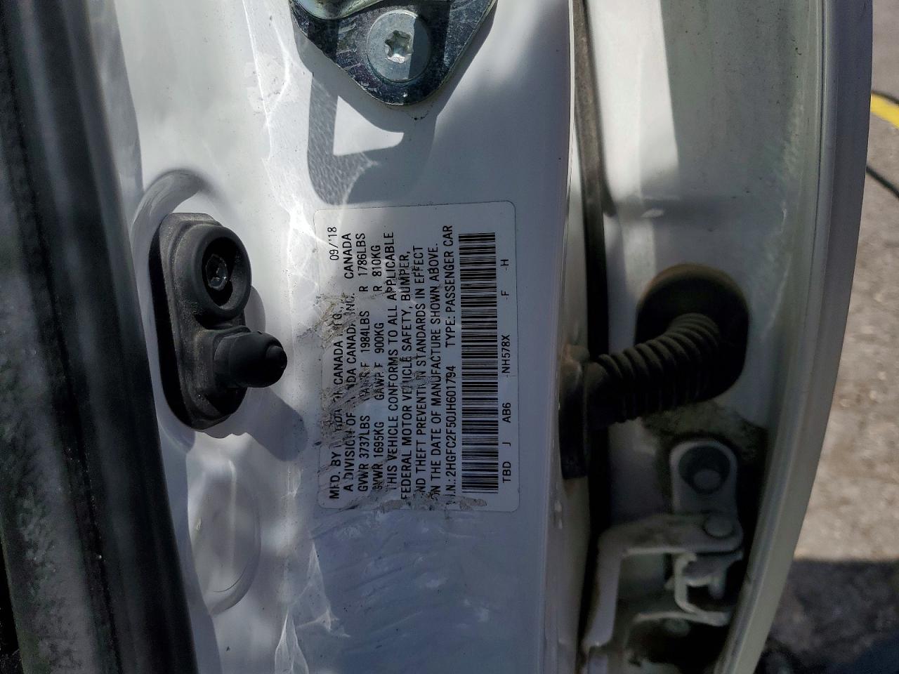 2018 HONDA CIVIC