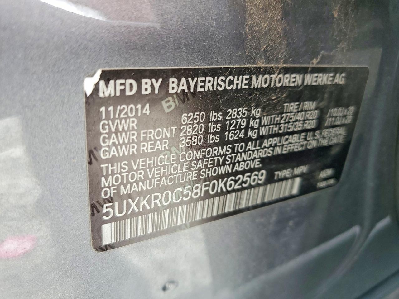 2015 BMW X5