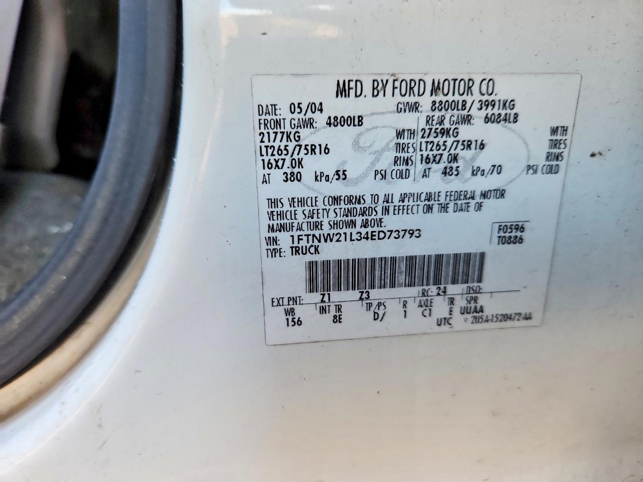2004 FORD F250