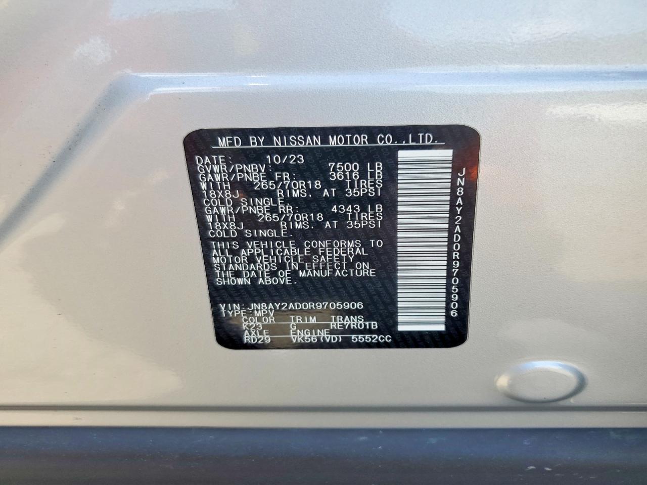 2024 NISSAN ARMADA