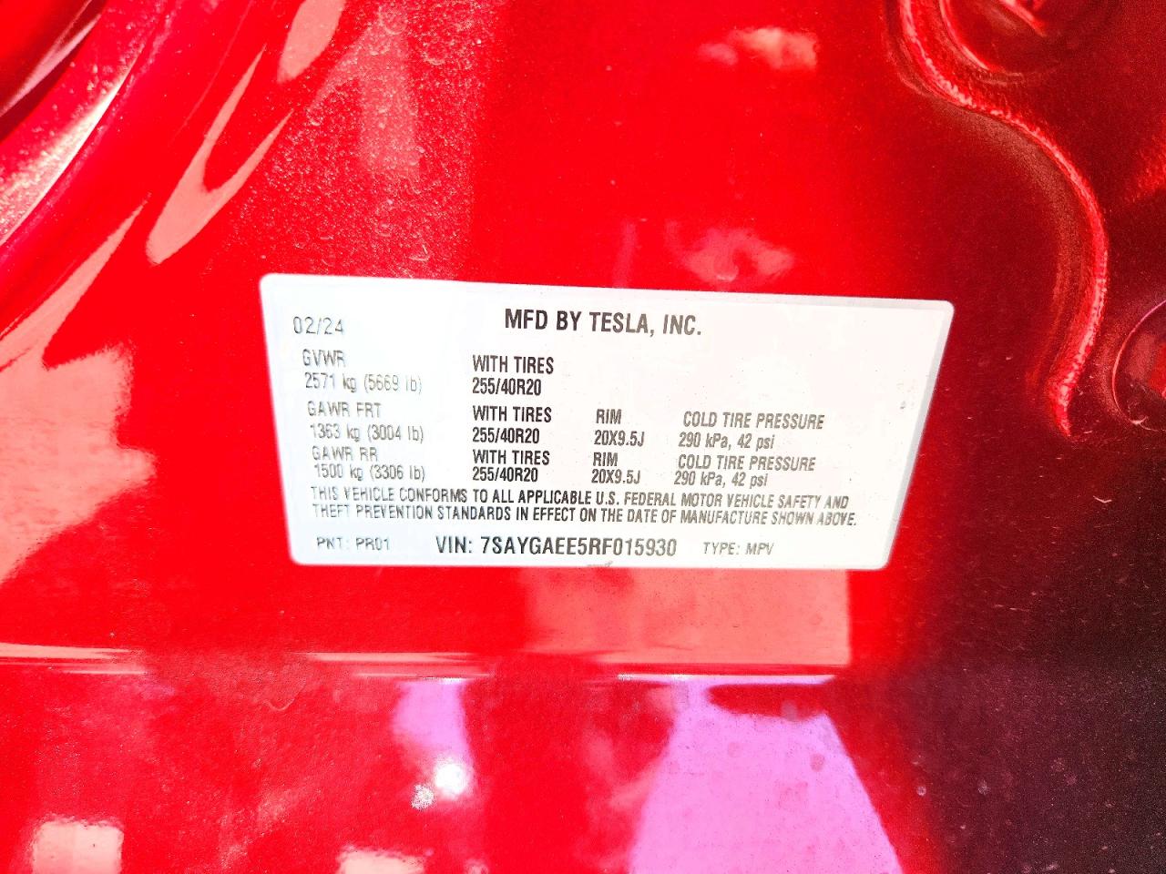 2024 TESLA MODEL Y