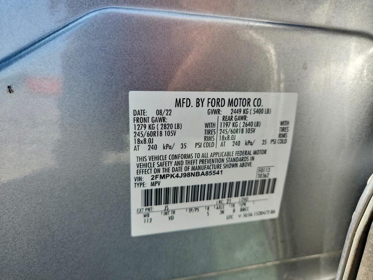 2022 FORD EDGE