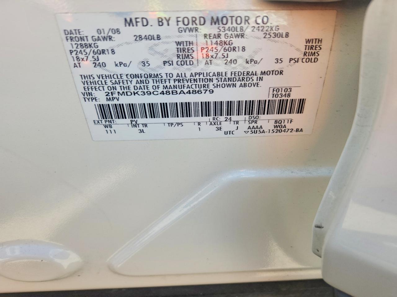 2008 FORD EDGE