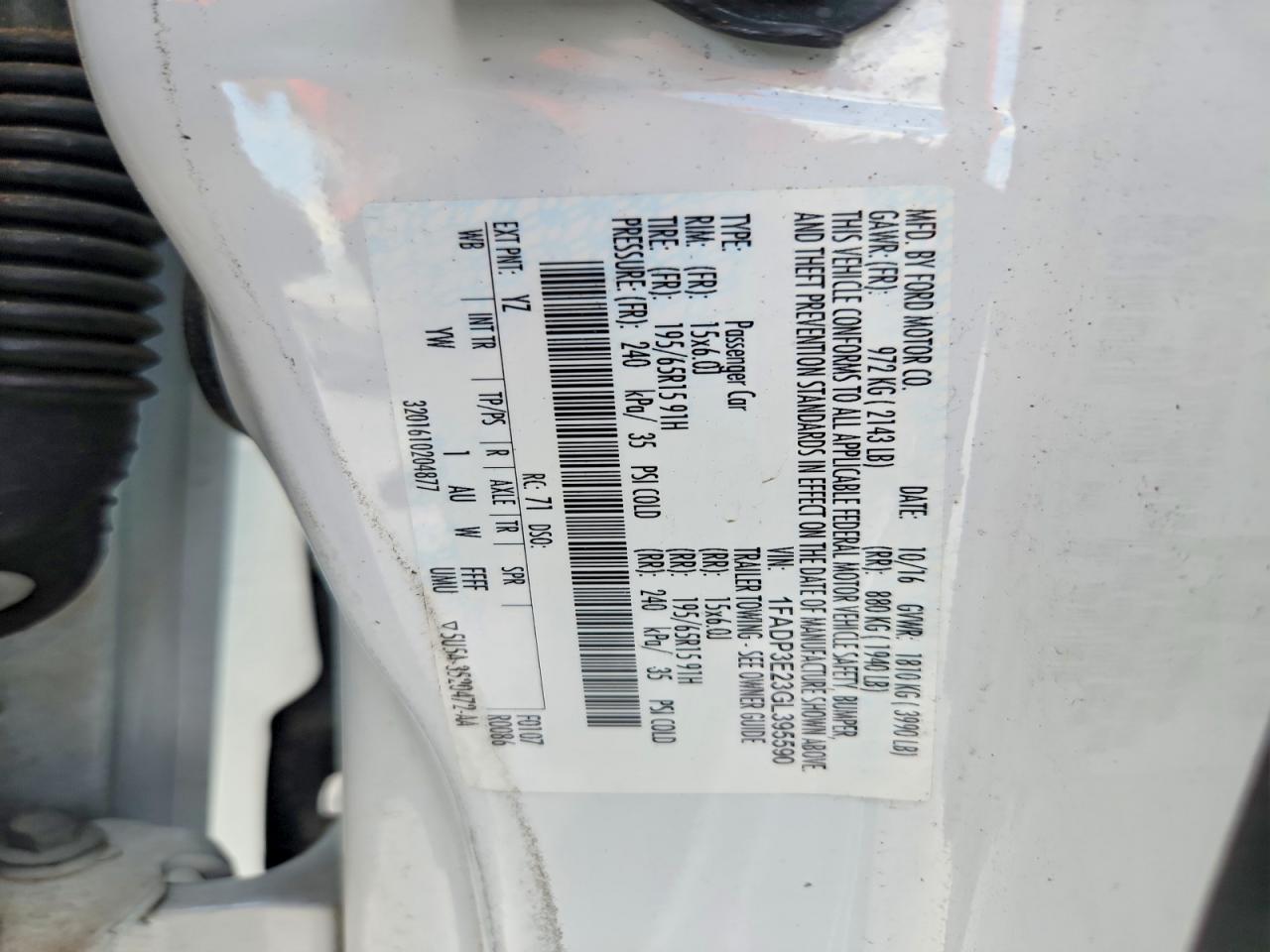 2016 FORD FOCUS