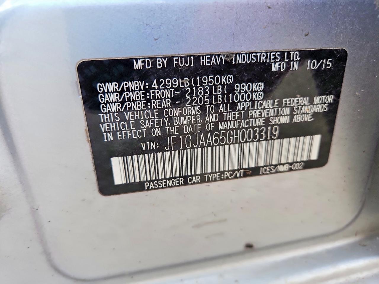 2016 SUBARU IMPREZA