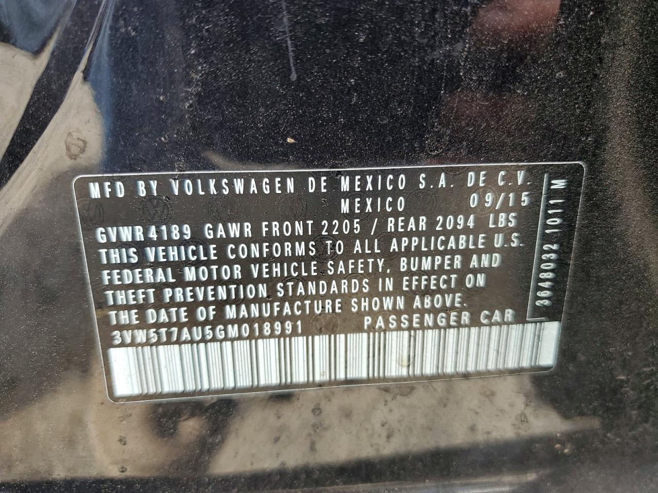 2016 VOLKSWAGEN GTI