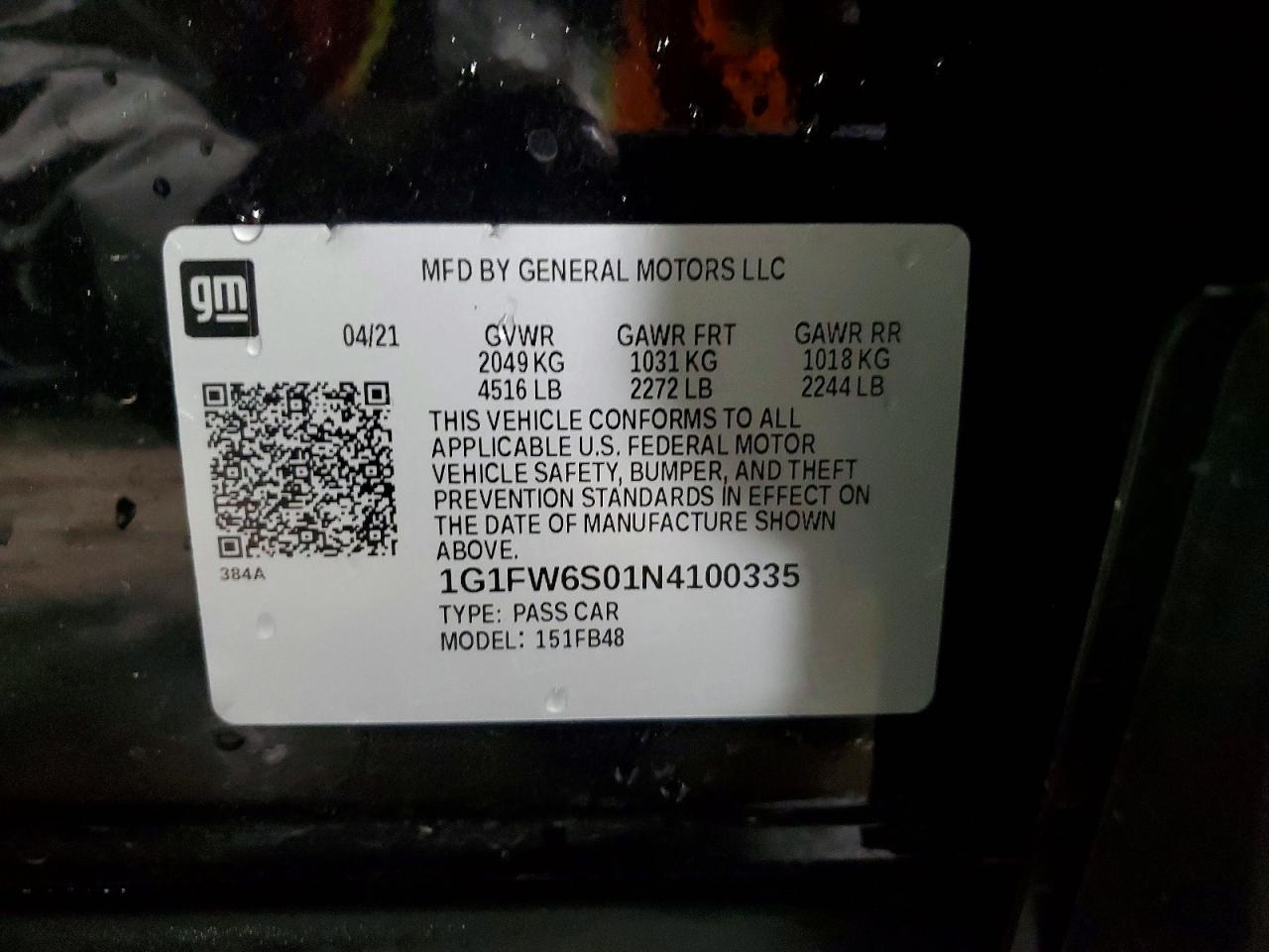 2022 CHEVROLET BOLT