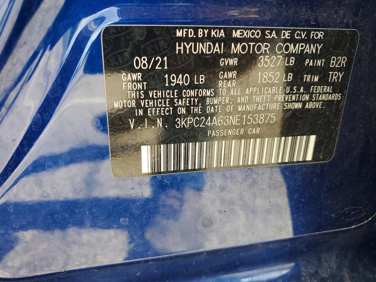 2022 HYUNDAI ACCENT