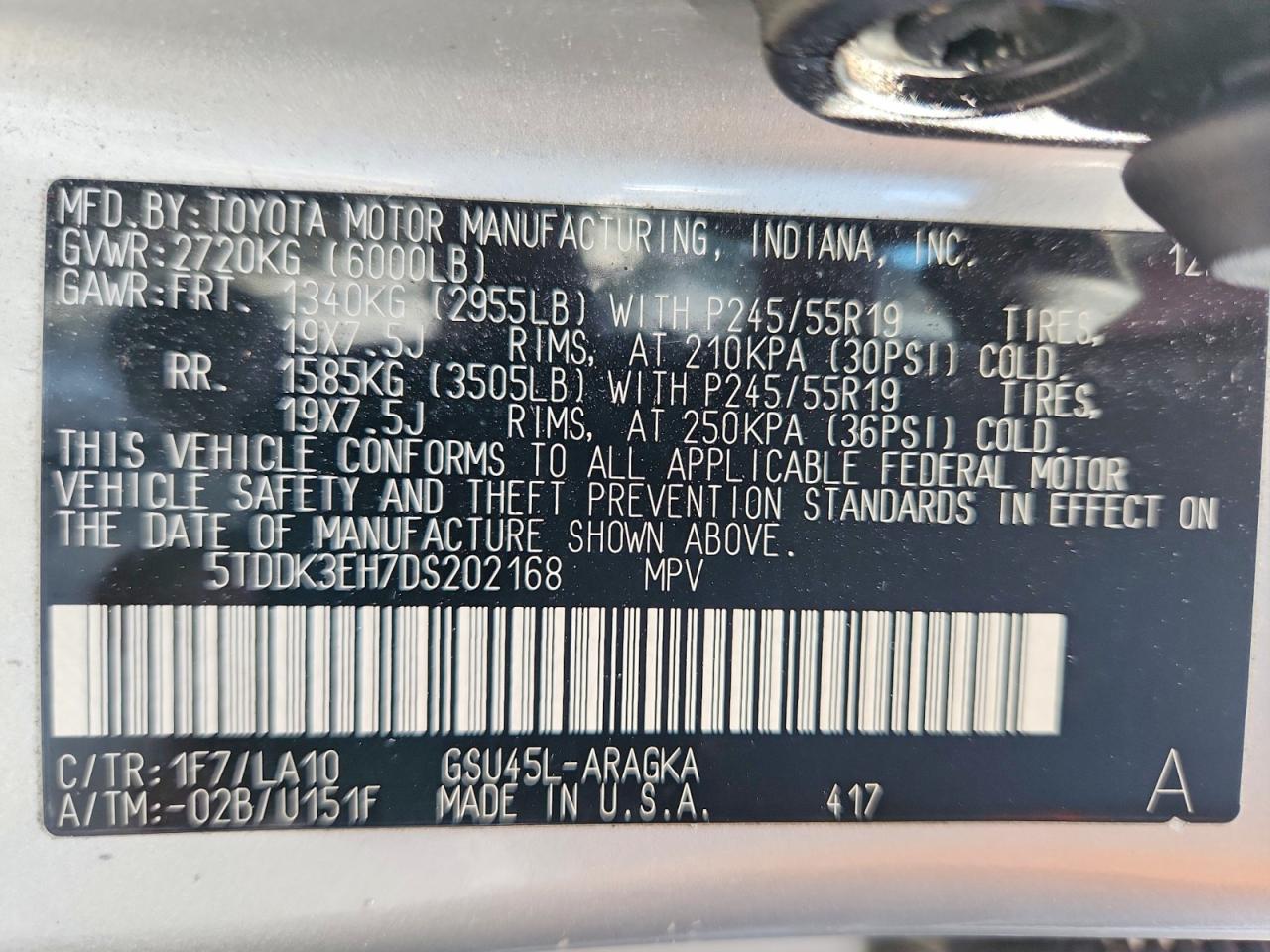 2013 TOYOTA HIGHLANDER