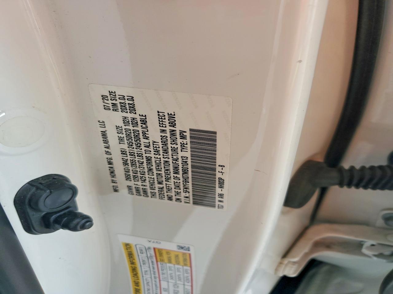 2021 HONDA PILOT
