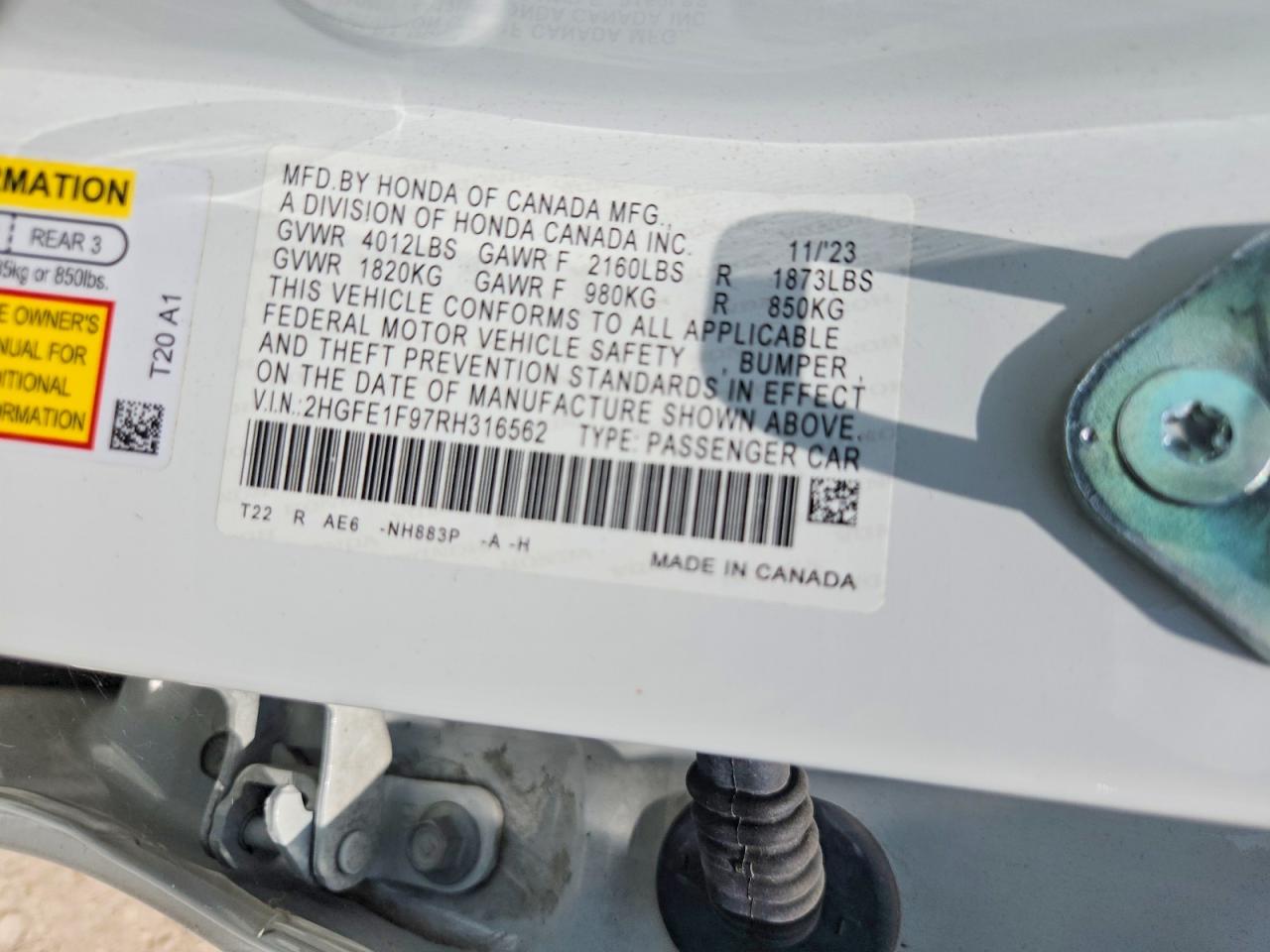 2024 HONDA CIVIC