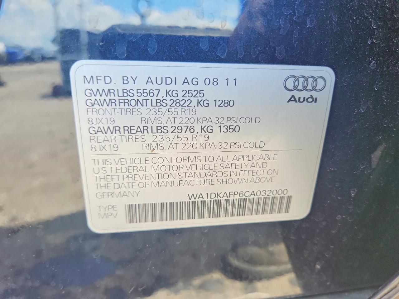 2012 AUDI Q5