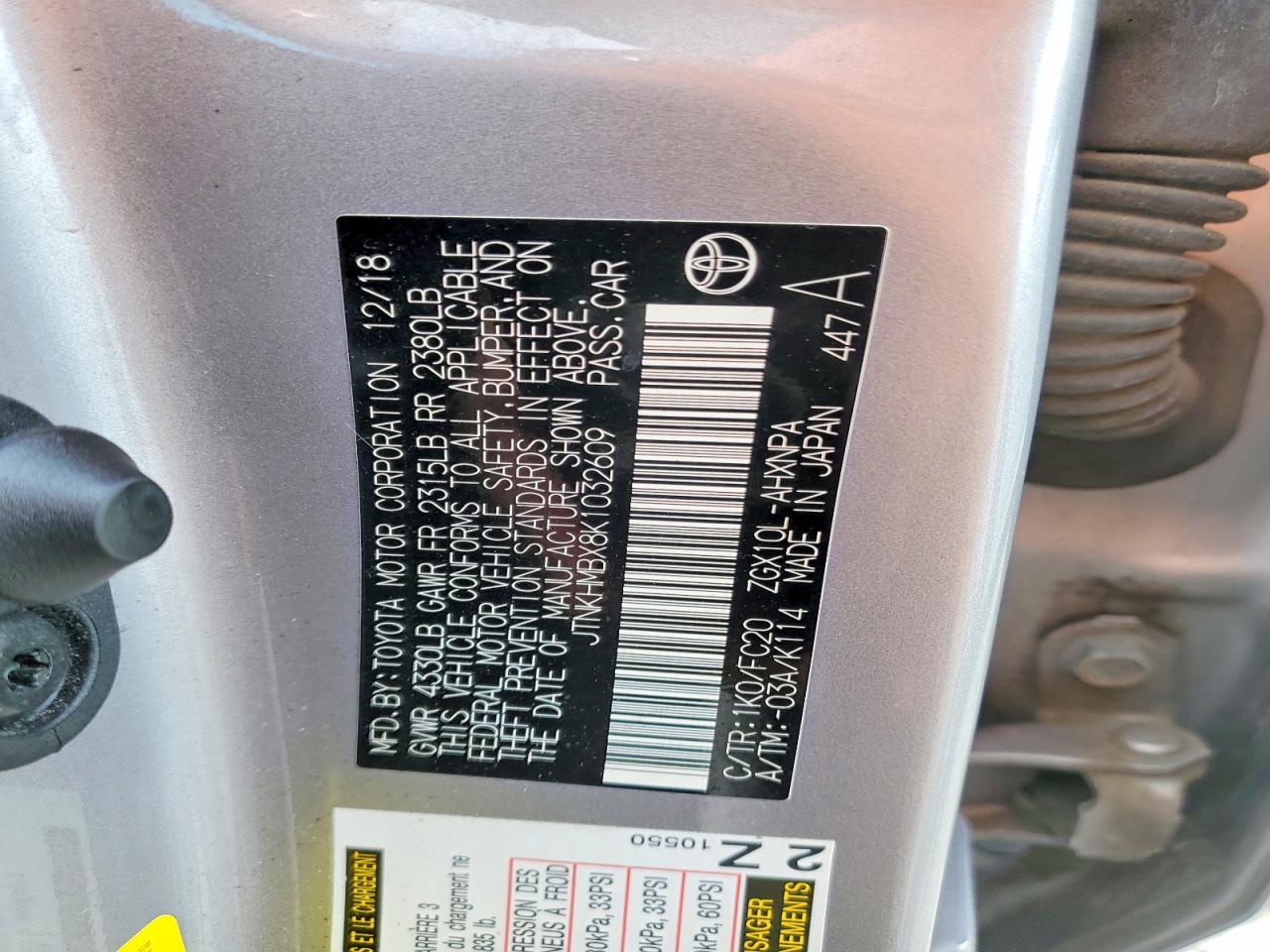 2019 TOYOTA C-HR