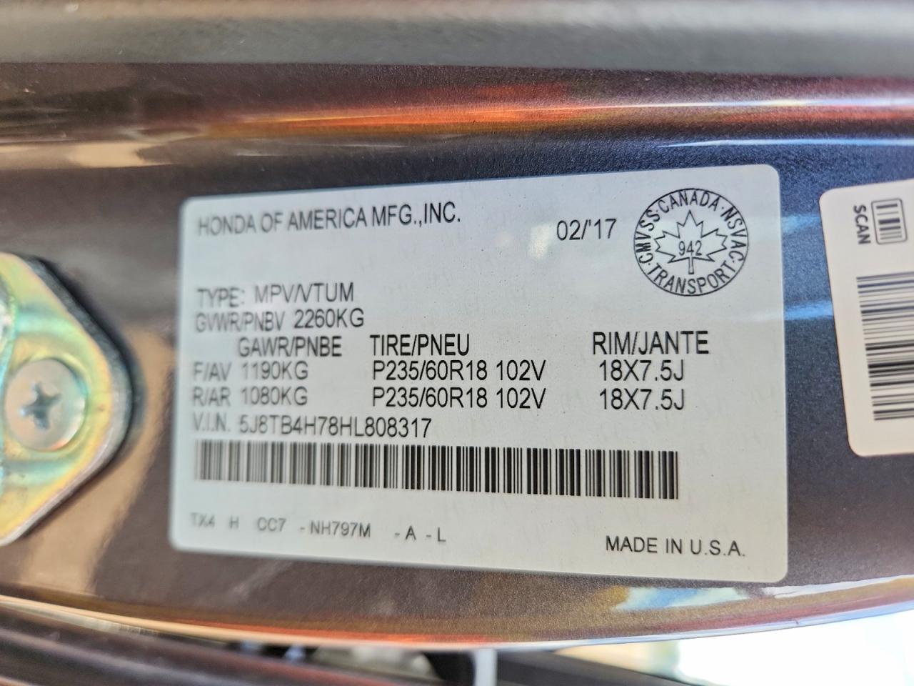 2017 ACURA RDX