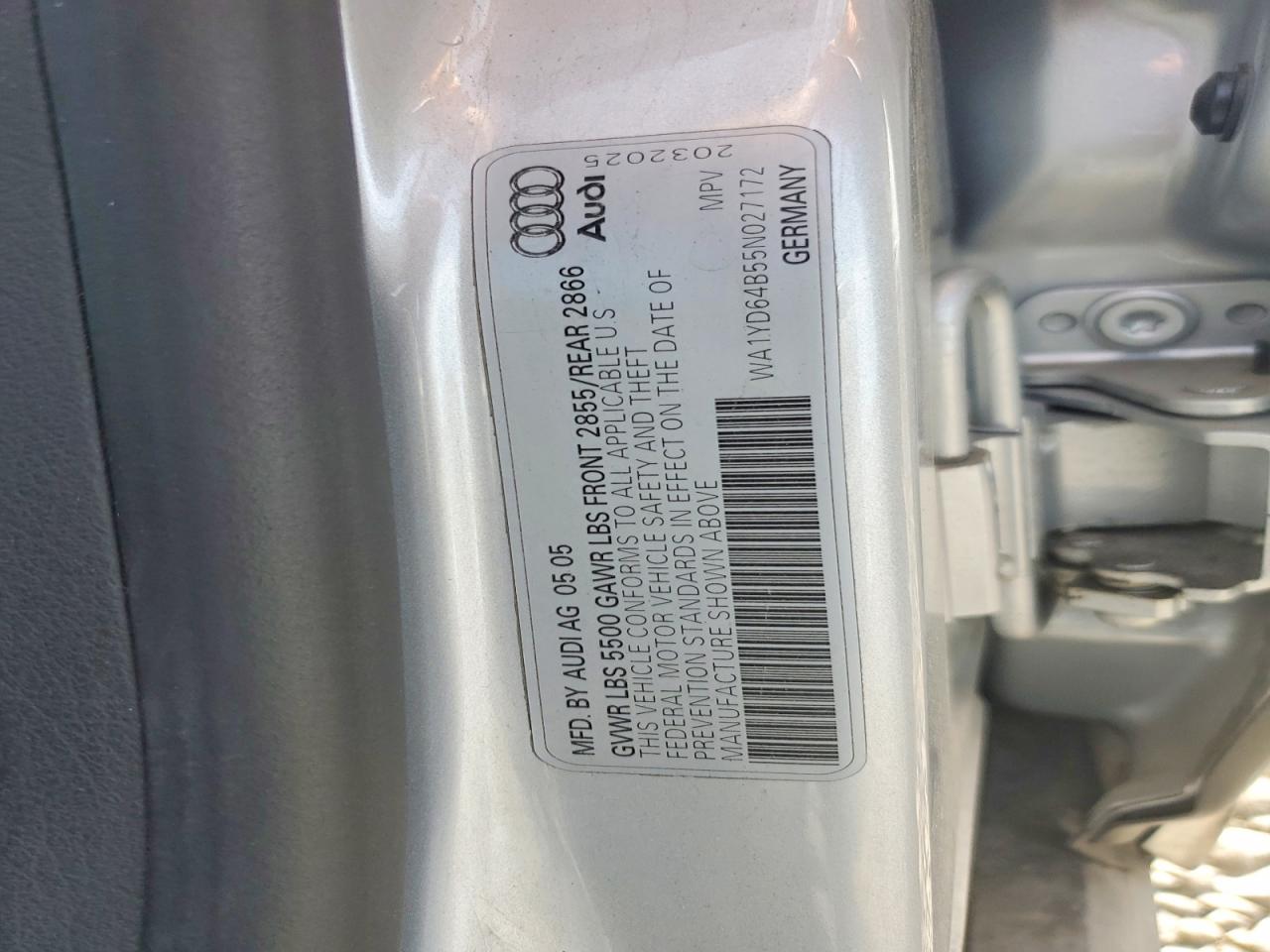 2005 AUDI ALLROAD