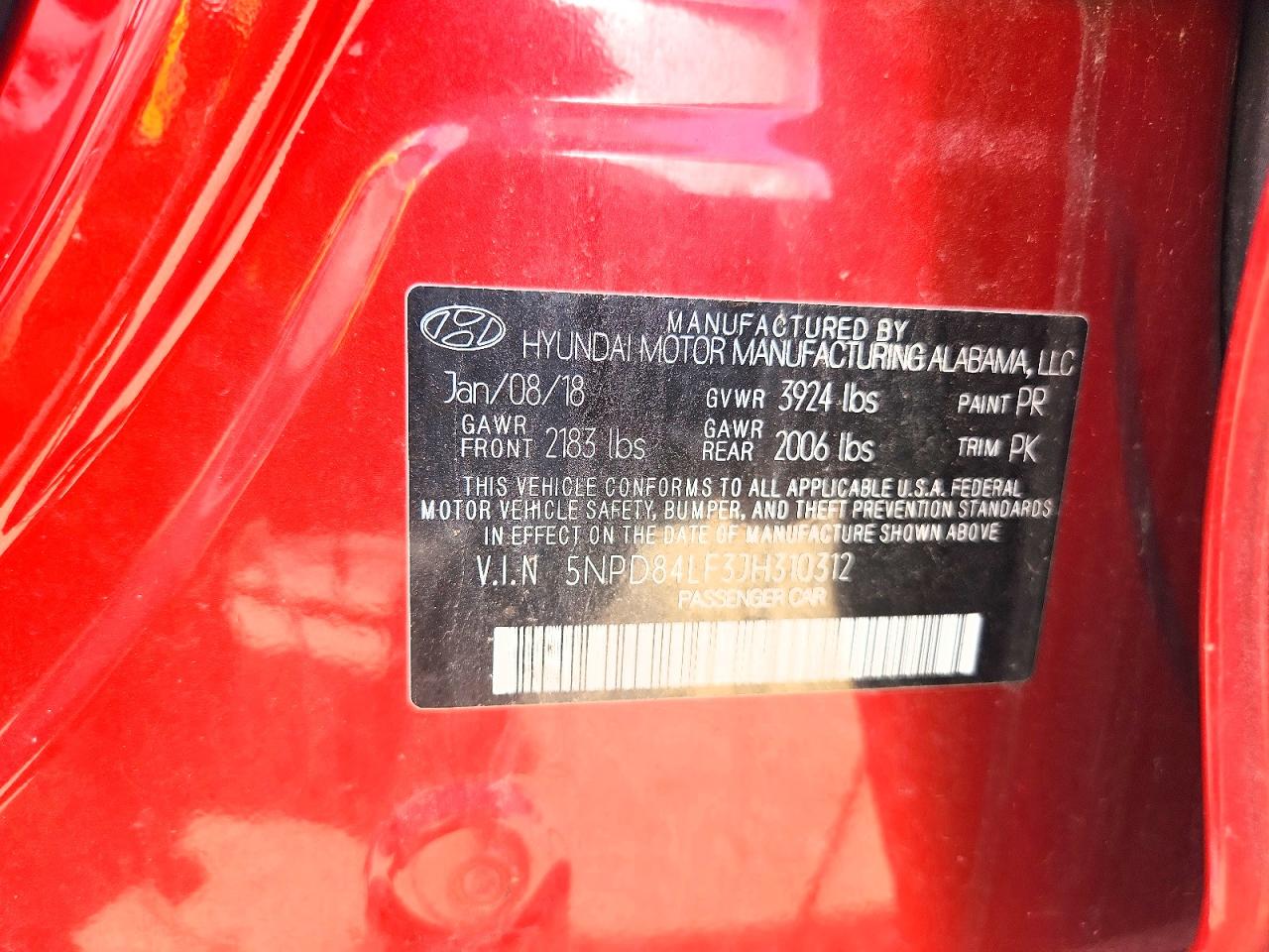 2018 HYUNDAI ELANTRA