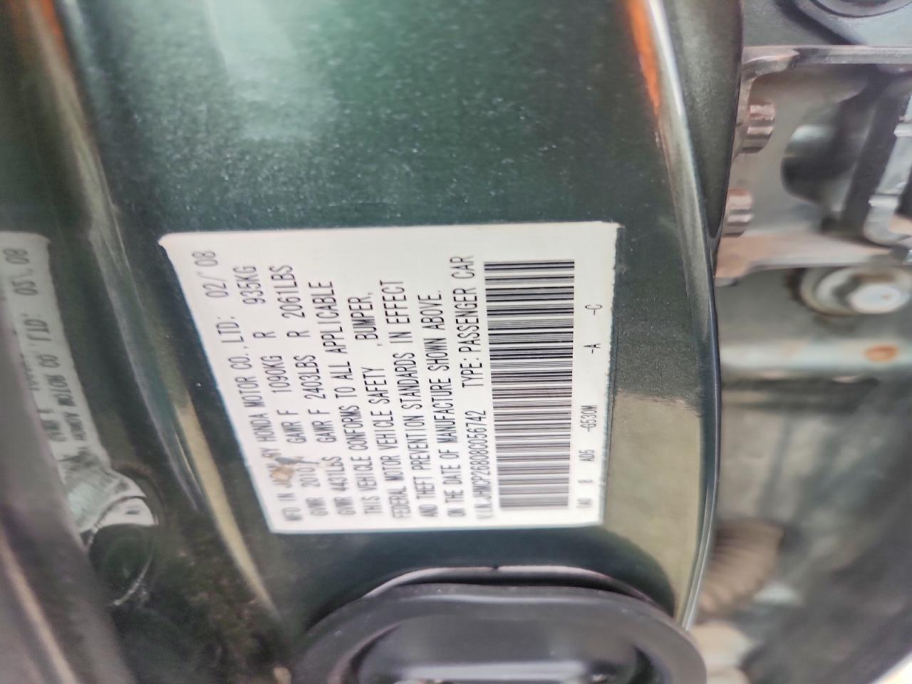 2008 HONDA ACCORD
