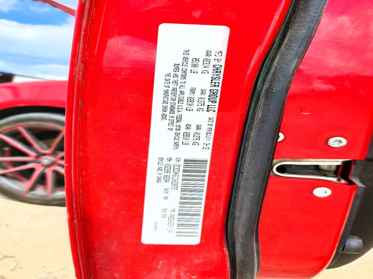 2012 DODGE CHARGER