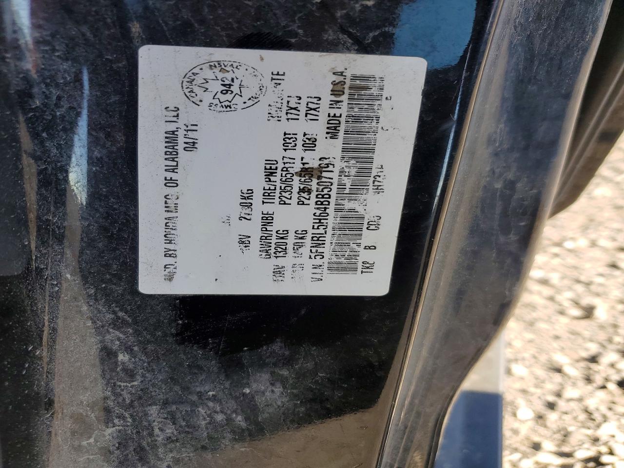 2011 HONDA ODYSSEY