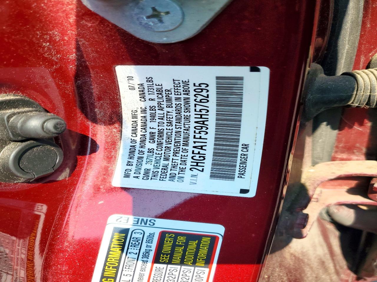 2010 HONDA CIVIC