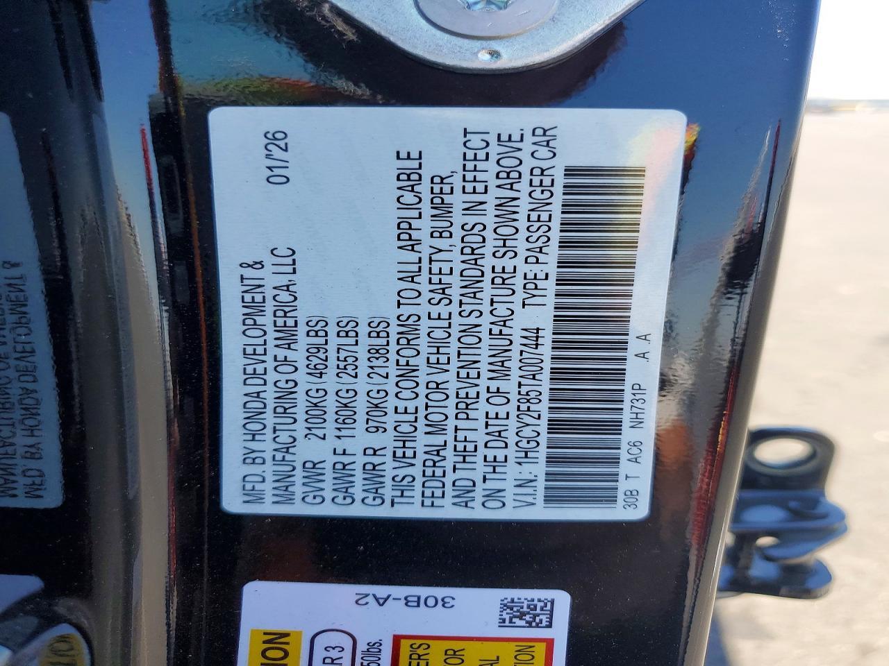 2026 HONDA ACCORD