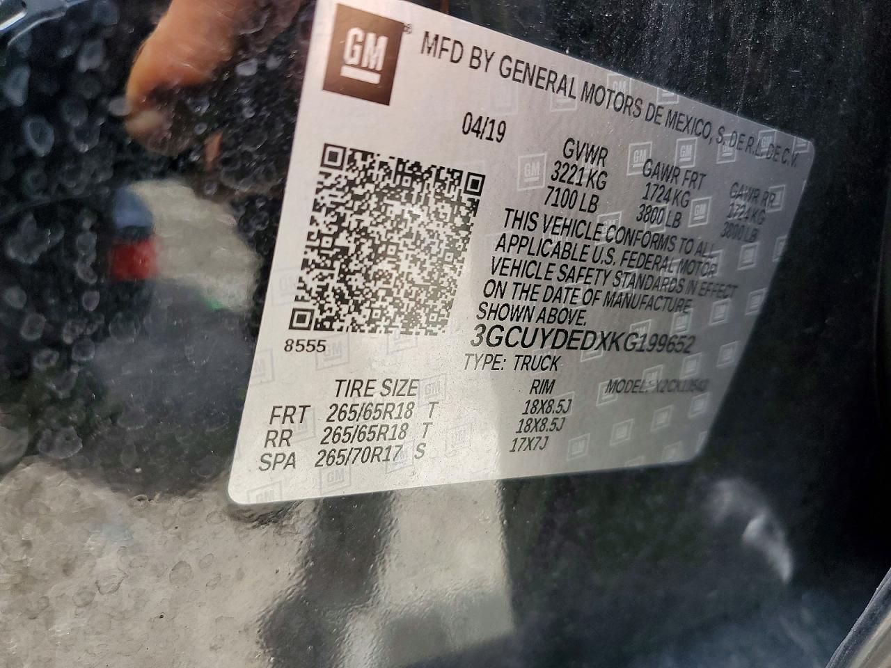 2019 CHEVROLET SILVERADO