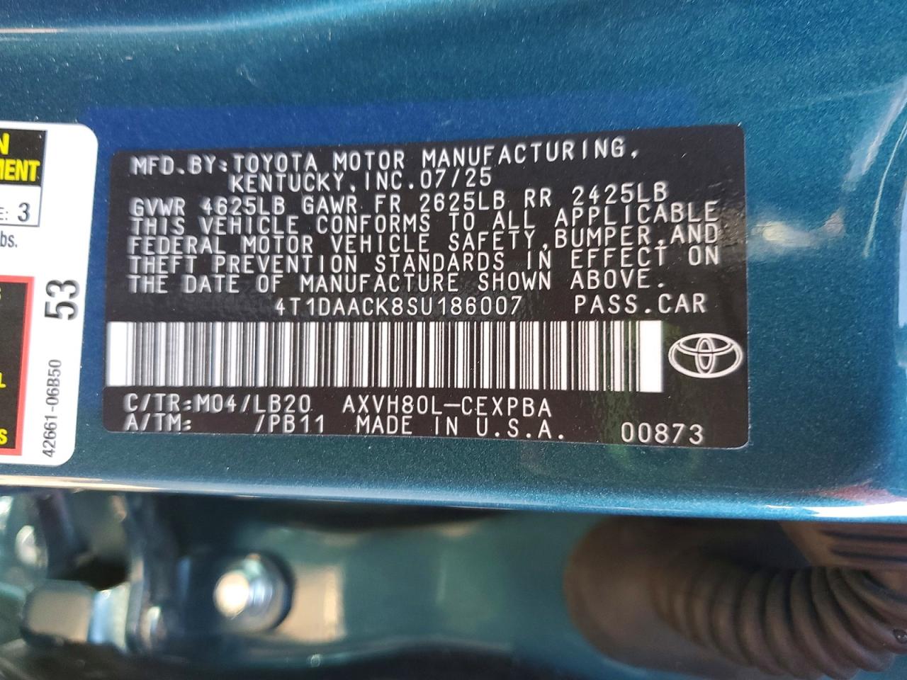 2025 TOYOTA CAMRY