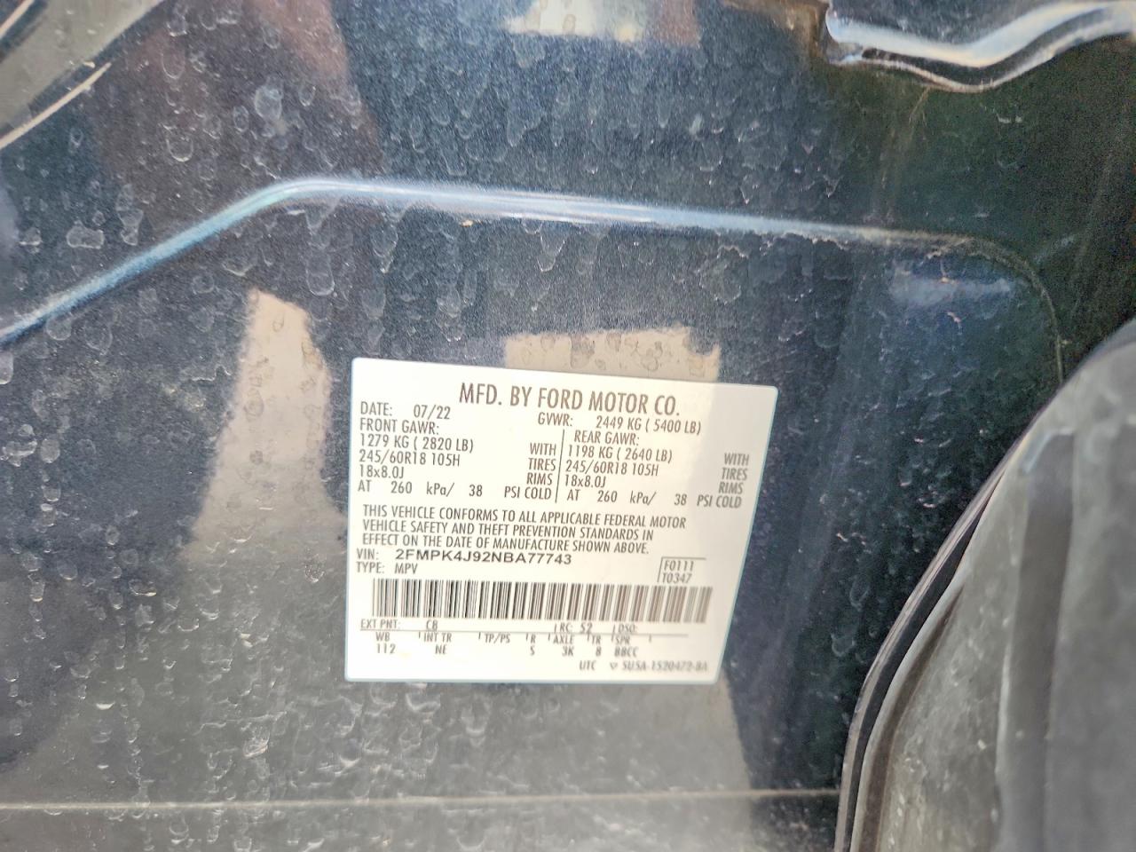 2022 FORD EDGE