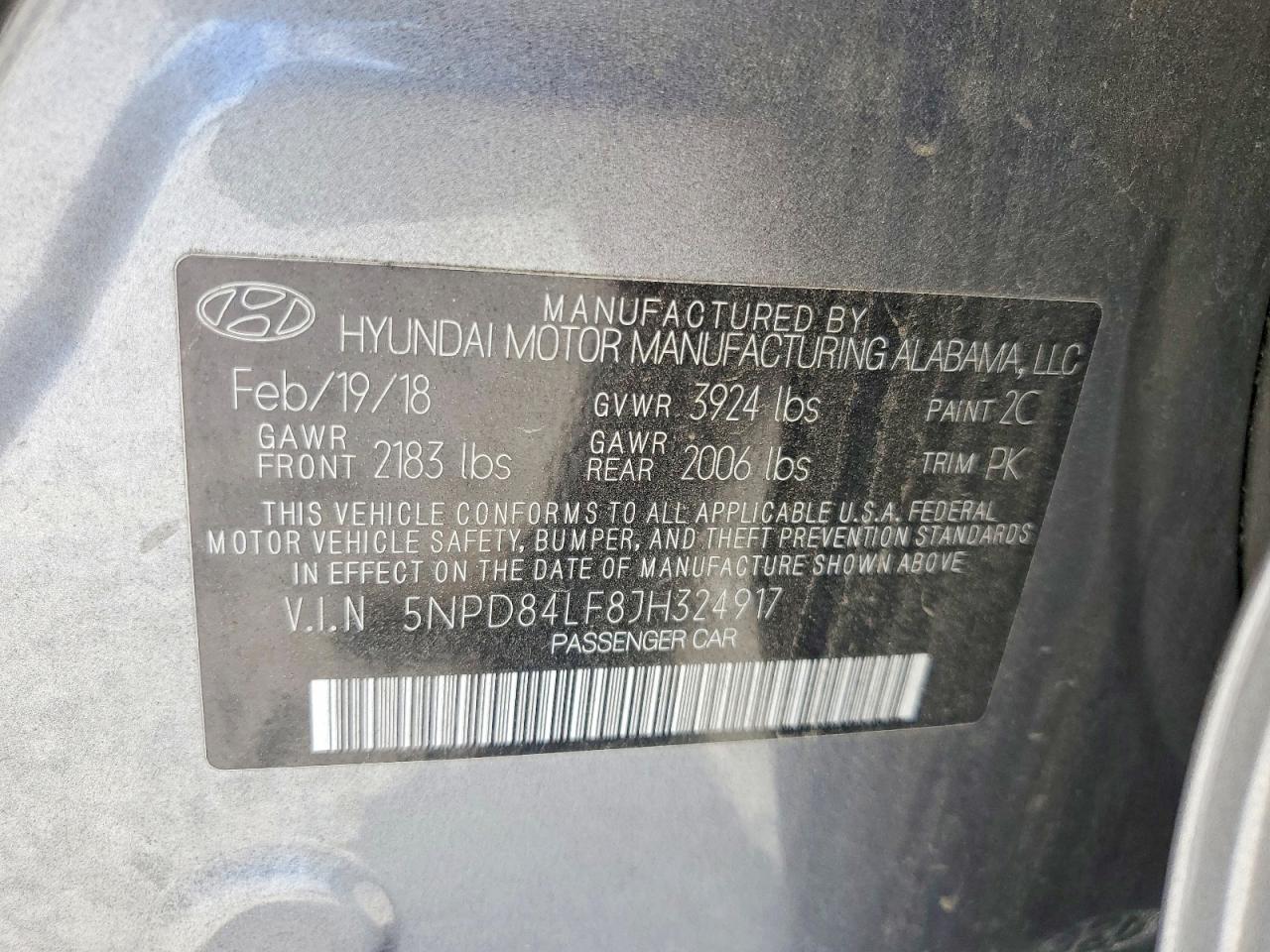 2018 HYUNDAI ELANTRA