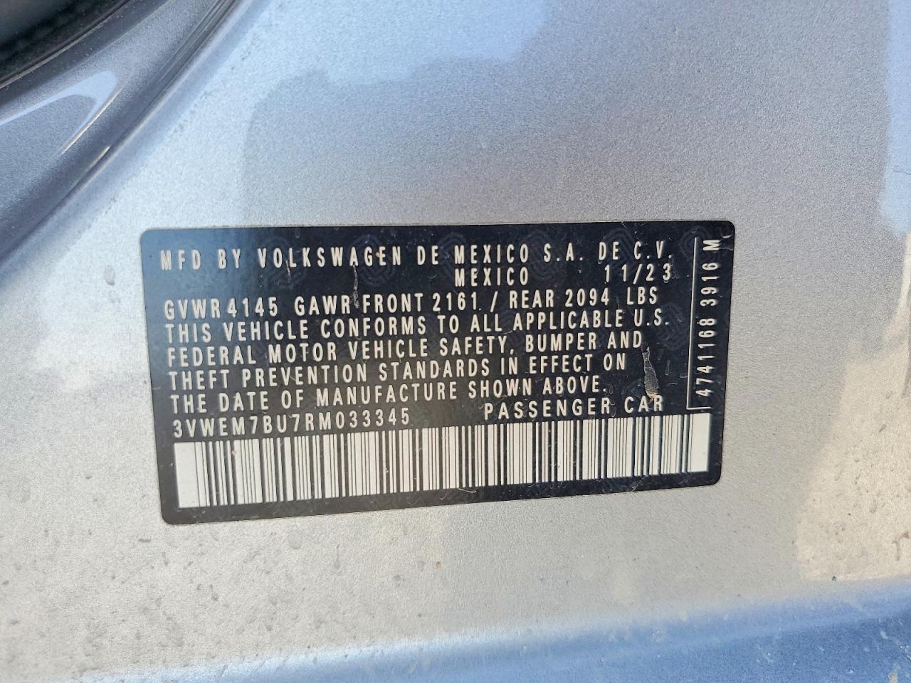 2024 VOLKSWAGEN JETTA
