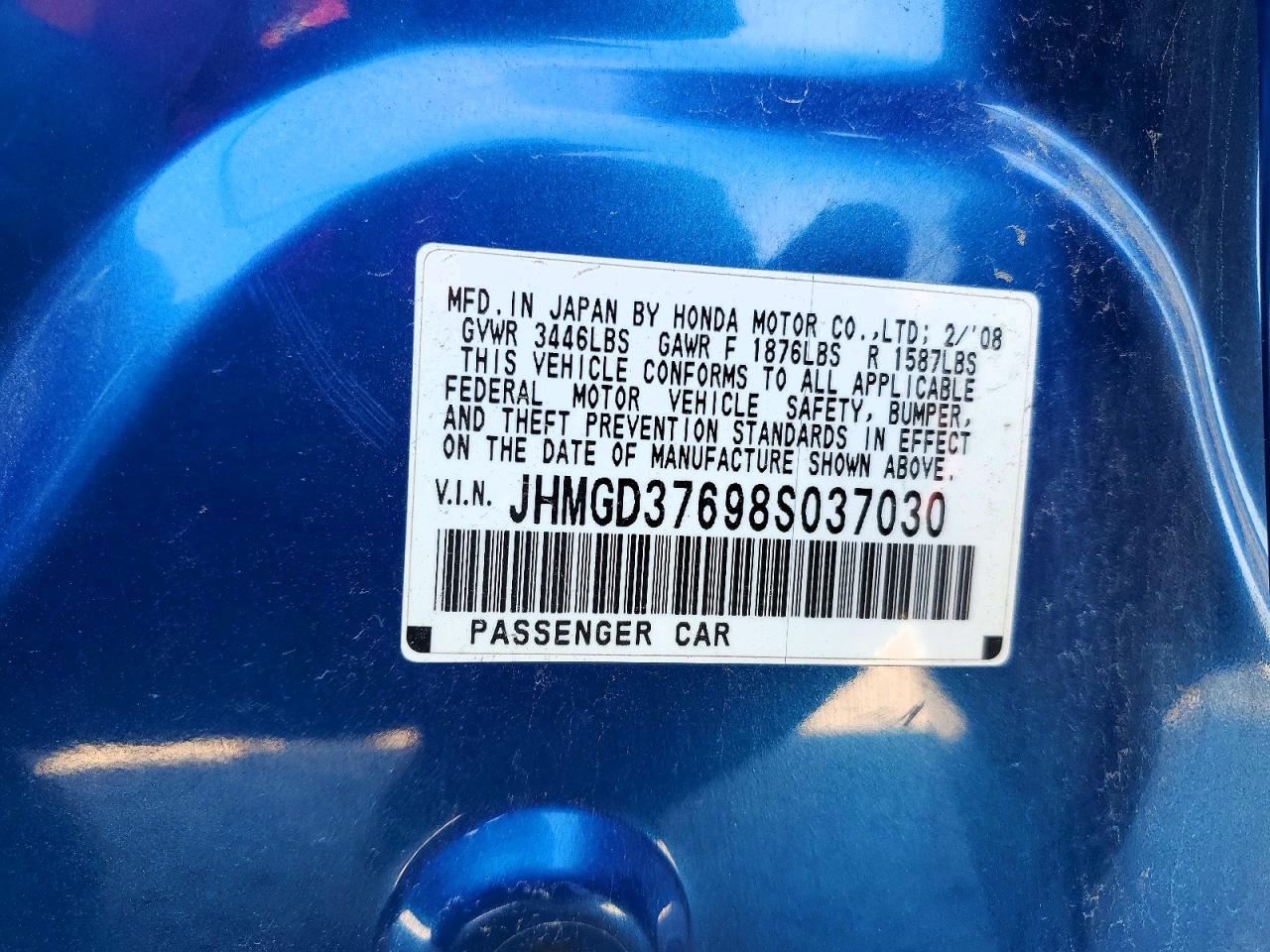 2008 HONDA FIT