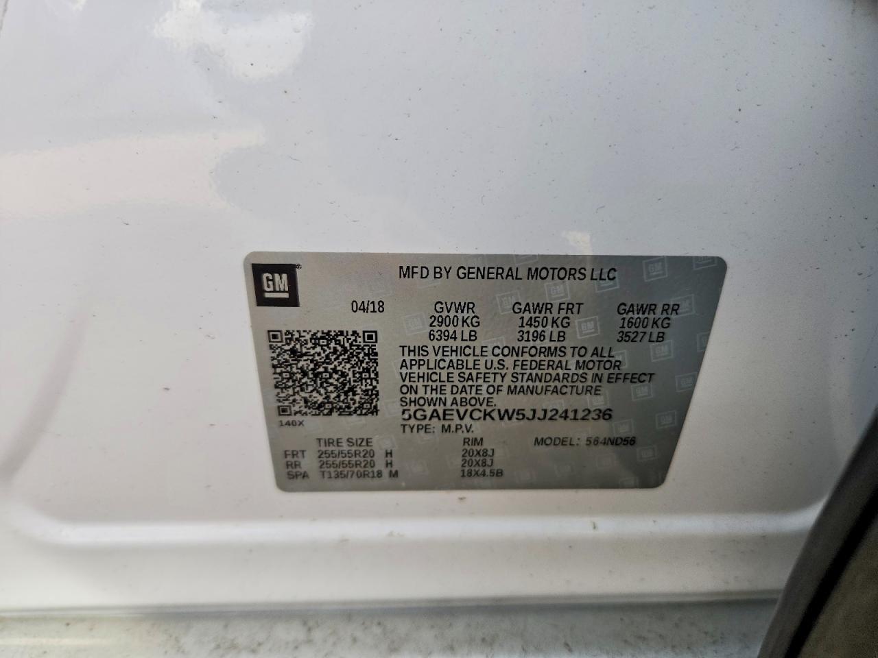 2018 BUICK ENCLAVE