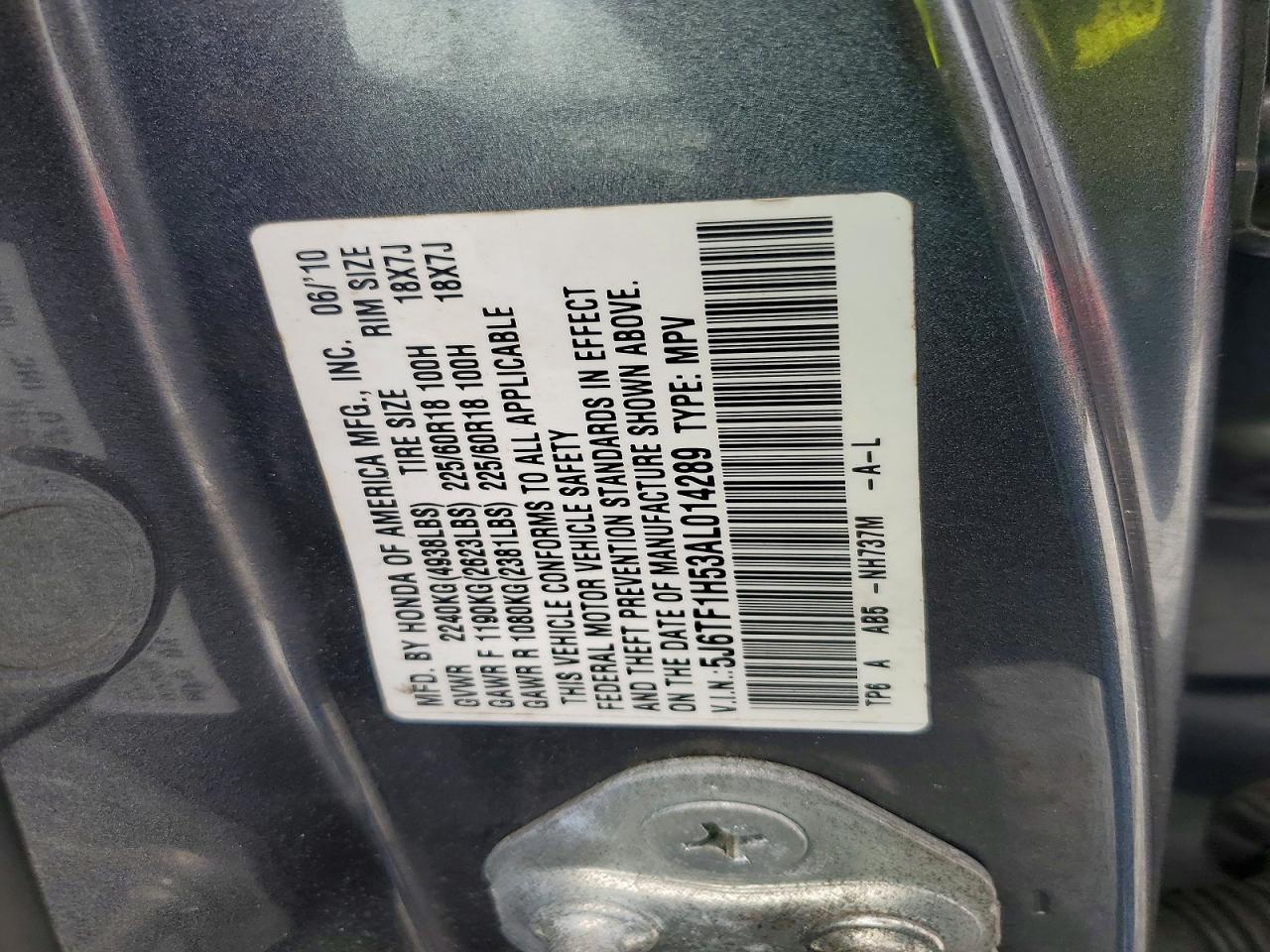 2010 HONDA ACCORD