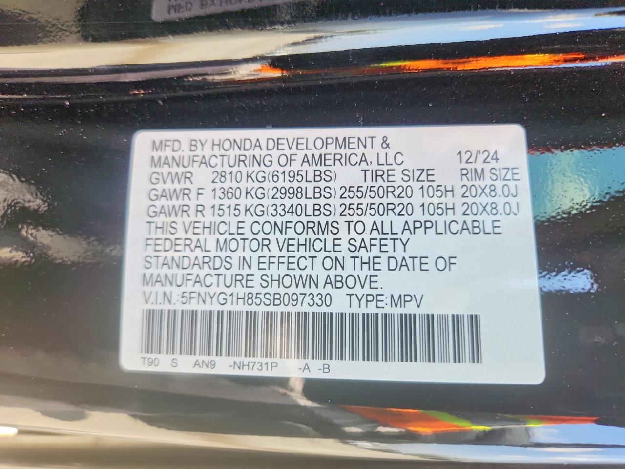 2025 HONDA PILOT