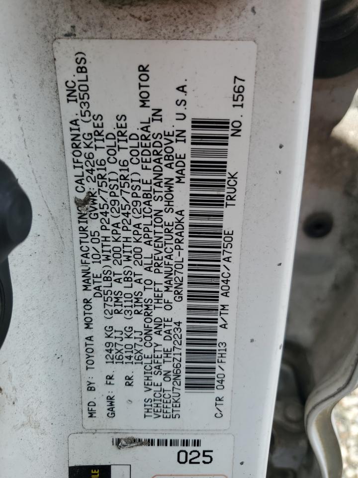 2006 TOYOTA TACOMA