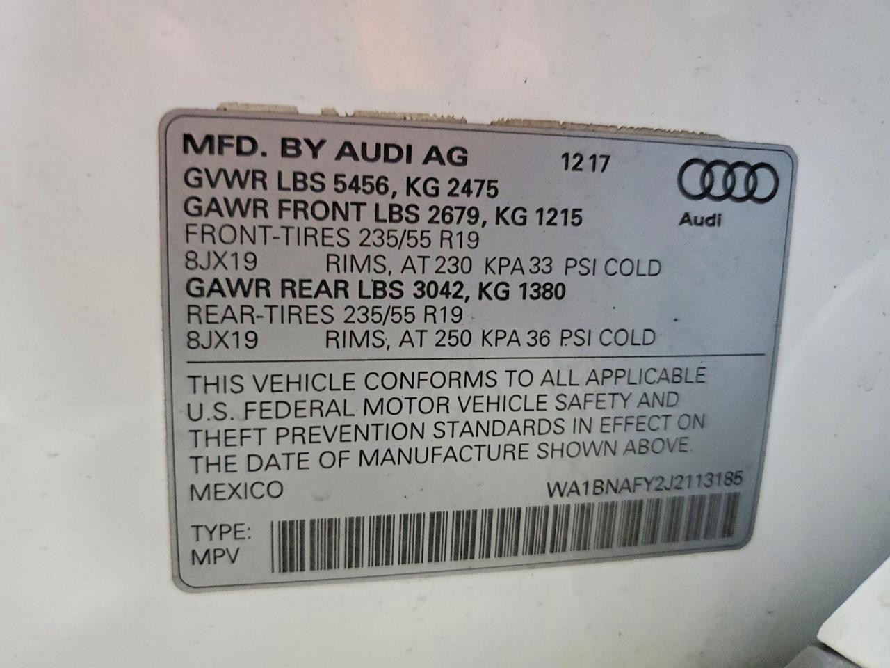 2018 AUDI Q5